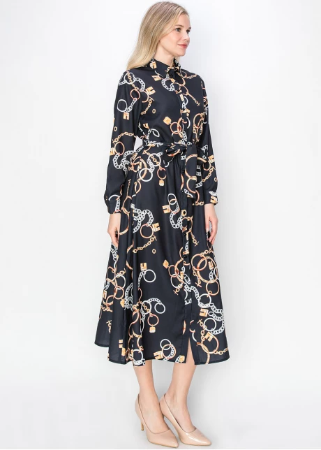 Chain-Linked Elegance Dress
