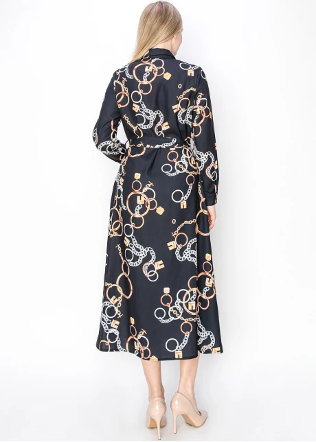 Chain-Linked Elegance Dress