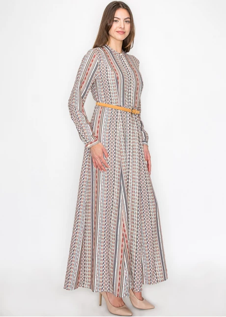 Striped Multicolor Maxi Dress