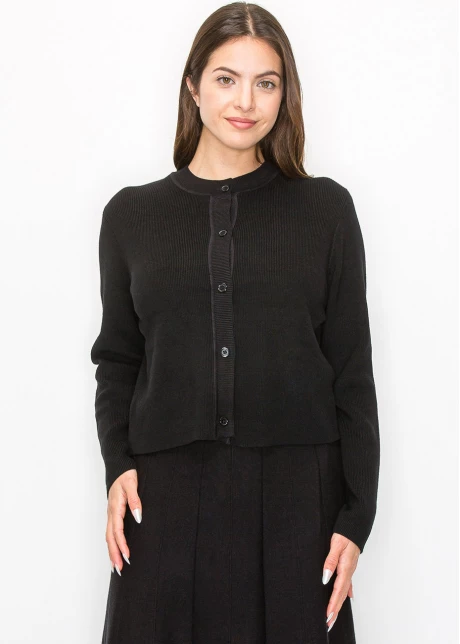 Simple Elegance Ribbed Cardigan