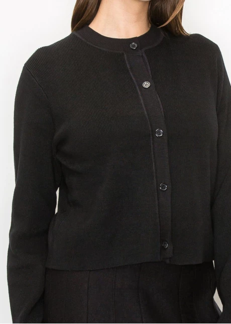 Simple Elegance Ribbed Cardigan