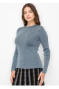 Subtle Sparkle Blue Sweater