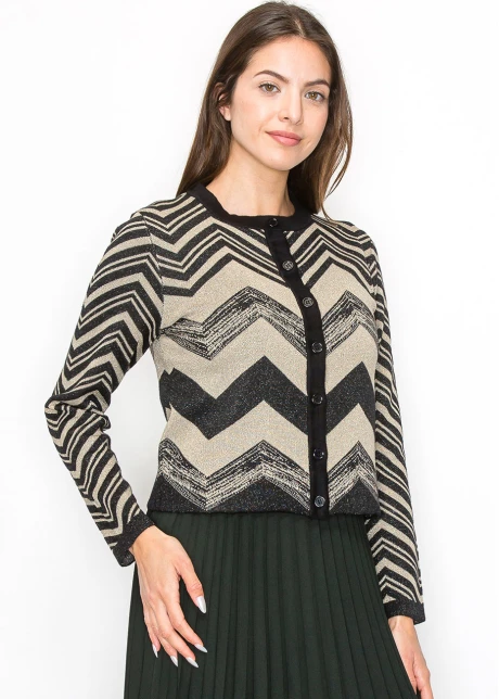 Chevron Sparkle Cardigan