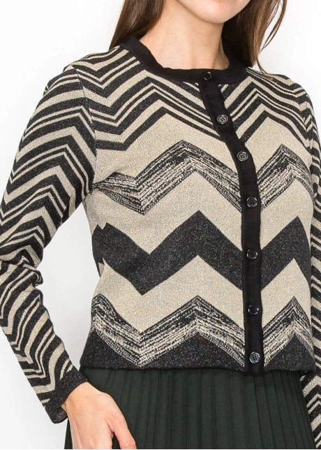Chevron Sparkle Cardigan