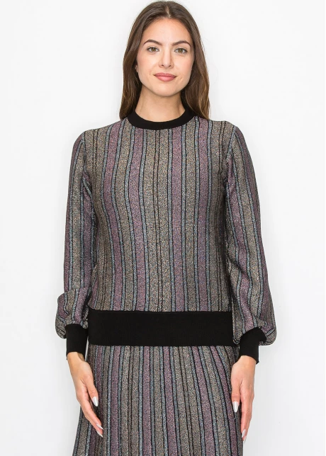 Radiant Stripe Knit Top