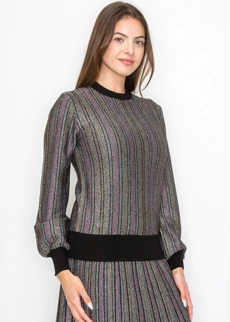 Radiant Stripe Knit Top