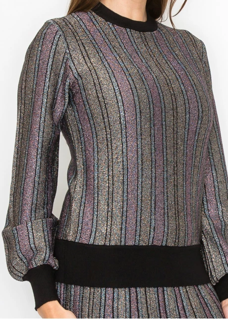 Radiant Stripe Knit Top