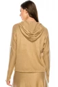 Camel and White Hoodie