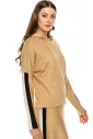 Camel and White Hoodie