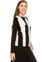 Thick Striped Black and White Top