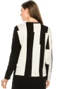 Thick Striped Black and White Top