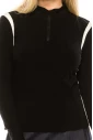 Black Top with White Shoulder Top