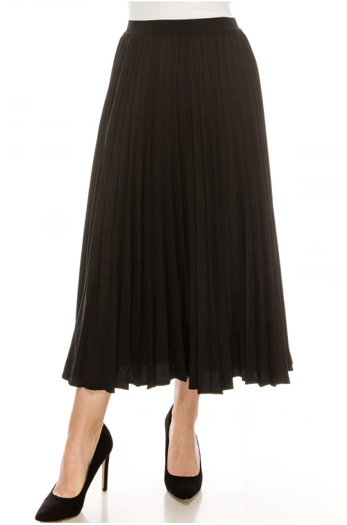 Midi Length Skirt Black
