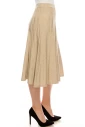 Small Pleated Oatmeal Skirt