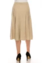 Small Pleated Oatmeal Skirt