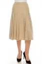 Small Pleated Oatmeal Skirt