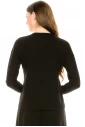 Long sleeve T-shirt with button decor