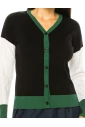Classic Color Block Cardigan