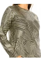 Gold Geometric Pattern Sweater