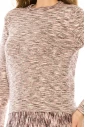Pink Abstract Pattern Sweater