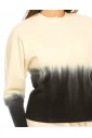 Cream Crew Neck Long Sleeve T-Shirt