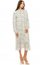 White Midi Printed Dress