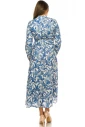 Leaf Print Dress in Blue
