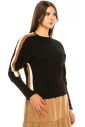 Long Sleeve T-Shirt With Side Stripes