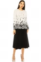 Butterfly Print Sweater in White