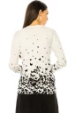Butterfly Print Sweater in White