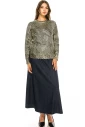 Gold Geometric Pattern Sweater