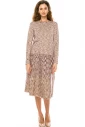 Pink Abstract Pattern Sweater