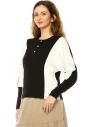 White And Black Long Sleeves T-Shirt