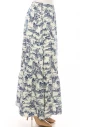 Toile-Print Chiffon Maxi Skirt