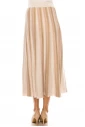 Pink Vertical Stripes Midi Skirt