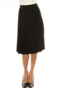 Fixed Box Pleated Skirt in Black