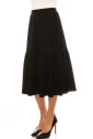 Black Flared Knit Skirt