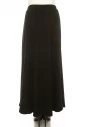 Black Knit Button Detail Maxi Skirt