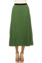 Classic Pleated Green Skirt