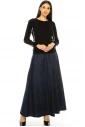 Black Long Sleeve T-Shirt With Stripes