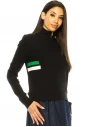 Black Quarter Zip Long Sleeve T-Shirt