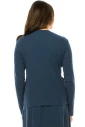 Blue Long Sleeve T-Shirt With Side Stripes