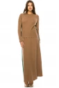 Camel Long Sleeve T-Shirt With Colorful Side Stripes