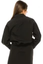 Black Nylon Long Sleeve T-Shirt
