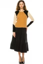 Camel Color Block Long Sleeve T-Shirt