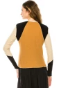 Camel Color Block Long Sleeve T-Shirt