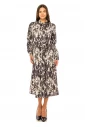 Nocturnal Petals Abstract Dress