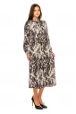 Nocturnal Petals Abstract Dress