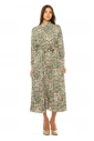 Green Medley Modest Midi Dress