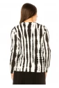 Graphic Stripe Contrast Sweater